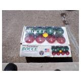 In original Box Bocce Ball Set (older concrete playing balls)