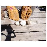 Easton Softball/Baseball Bag & Extras (Balls & Bats)
