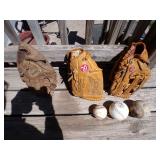 Easton Softball/Baseball Bag & Extras (Balls & Bats)