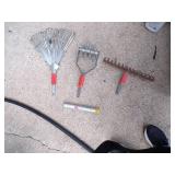 3 - Garden Interchangeable Attachments & 1 - Garden Cultivator with Handle