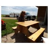 Portable Picnic Table - 8 Pieces - Easy Set up & Break Down.