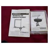 Pittsburgh Tire Changer and Motorcycle Tire Adaptor with Manuals