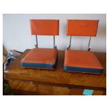 Two Denver Bronco Stadium Seat w/Backs