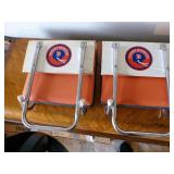 Two Denver Bronco Stadium Seat w/Backs