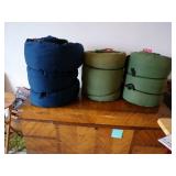 Three Heavy Coleman Sleeping Bags