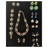 Vintage clip on earrings