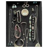 Silver and Turquoise Jewelry