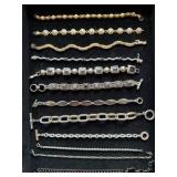 Siver and Gold Bracelets