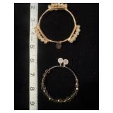 Gold and Copper bracelets