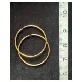 Gold and silver earrings