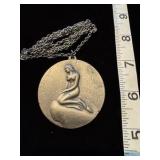 Danish little mermaid pendant