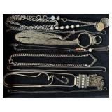 Gold and bronze necklaces
