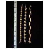 Siver and Gold Bracelets