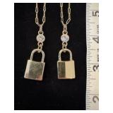 Gold and silver chains