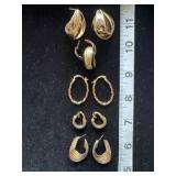 Gold and silver earrings