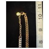 Gold and silver chains