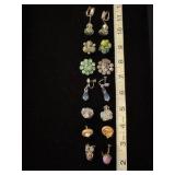 Vintage clip on earrings