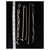 Siver and Gold Bracelets