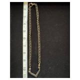 Gold and bronze necklaces