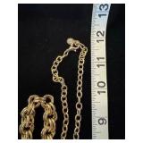 Gold and silver chains