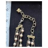 Gold and bronze necklaces