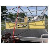 1985 Leisure Island Pontoon Boat Mercury 25XD & Trailer