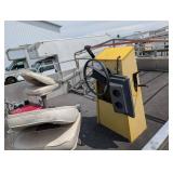 1985 Leisure Island Pontoon Boat Mercury 25XD & Trailer