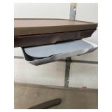 MSRP $900 Stryker Split Top Overbed Table With Dual Storage Compartments, Height Adjustable Hospital/Patient Bedside Table, For Rehab/Home Care/Long-Term Care Facilities