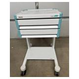 MSRP $2,500 Philips M1323A Cart CL Medical Equipment Cart, 3 Drawer Mobile Storage System, Rolling Hospital Monitor & Procedure Cart w/Shelf, WORKS GREAT!