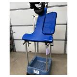 MSRP $8,000 ALLEN BEACH CHAIR SURGICAL POSITIONING SYSTEM w/ALLEN HEAD POSITIONER & CART (Is Great Condition), POSITIONER HAS WEAR & MISSING RIGHT ARM BOARD/PAD