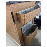 MSRP $3,500 CAPSA SOLUTIONS MOBILE WORKSTATION CABINET, LOCKING 8-DRAWER STORAGE ORGANIZER W/LOCKING WHEELS, DIVIDED COMPARTMENTS & SIDE WORKSURFACE, IDEAL FOR SHOPS, CRAFTS & TOOLS, NO KEY-CA