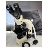 MSRP $2500 LW Scientific i4 Infinity Microscope Professional Lab Scope w/ Super Clear Optics LED Lighting Multiple Magnifications Includes Carry Case Perfect For vet labs, schools, biology study, stud