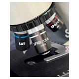 MSRP $2500 LW Scientific i4 Infinity Microscope Professional Lab Scope w/ Super Clear Optics LED Lighting Multiple Magnifications Includes Carry Case Perfect For vet labs, schools, biology study, stud