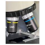 MSRP $2500 LW Scientific i4 Infinity Microscope Professional Lab Scope w/ Super Clear Optics LED Lighting Multiple Magnifications Includes Carry Case Perfect For vet labs, schools, biology study, stud