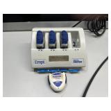 MSRP $2,000 EMPI HYBRESIS PHYSICAL THERAPY IONTOPHORESIS SYSTEM w/4 CONTROLLERS & CHARGING STATION