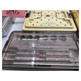 MSRP $5,000 Mixed Surgical Instrument Tray Lot, Medtronic Freestyle Aortic Valve Accessories, 3i Osseotite NT Dental Implant System, OsteoMed M3-X Extremity Fixation & J&J Orthopaedic Instrume