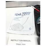 MSRP $300 TENS 7000 DIGITAL TENS UNIT, PAIN RELIEF & MUSCLE STIMULATOR, USED BY PHYSICAL THERAPISTS & CHIROPRACTORS, BACK, NECK & JOINT PAIN THERAPY, CASE & MANUAL, EXCELLENT WORKING C