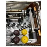MSRP $15,000 STRYKER CUTTING EDGE ADVANTAGE HIP INSTRUMENT SYSTEM, TOTAL HIP REPLACEMENT SURGICAL SET, TRIAL HEADS, TRIAL NECKS, CALCAR PLANERS & CASE, EXCELLENT CONDITION!