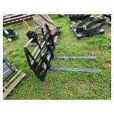 Skid Steer Pallet Fork Attachment - 49" Forks, No Quick Attach Plate