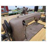 Union Special 63400B Industrial Sewing Machine with Motor and Treadle - Untested