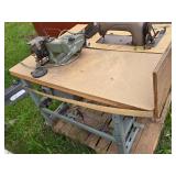 U.S. Blind Stitch Machine Corp Model 1099-PB-1 Sewing Machine with Chandler Sewing Machine Transmitter  - Untested