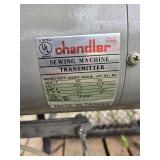 U.S. Blind Stitch Machine Corp Model 1099-PB-1 Sewing Machine with Chandler Sewing Machine Transmitter  - Untested