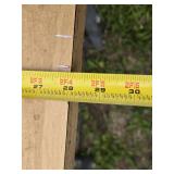 Wood Table with Metal Frame