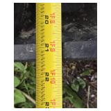 Lot of 6 Rubber Parking Curb Stops with Bolts Set - 6"x21"