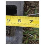 Lot of 6 Rubber Parking Curb Stops with Bolts Set - 6"x21"
