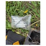 Lot of 6 Rubber Parking Curb Stops with Bolts Set - 6"x21"