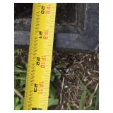 Lot of 6 Rubber Parking Curb Stops with Bolts Set - 6"x21"