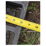 Lot of 6 Rubber Parking Curb Stops with Bolts Set - 6"x21"