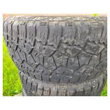 Set of 4 Used SunF A/T Tires 33x12.50R20LT