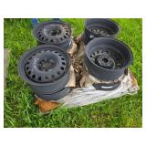 Set of 4 Steel Wheel Rims X44754 Multi-fit 16x6.5 5/120 -  BMW, GM